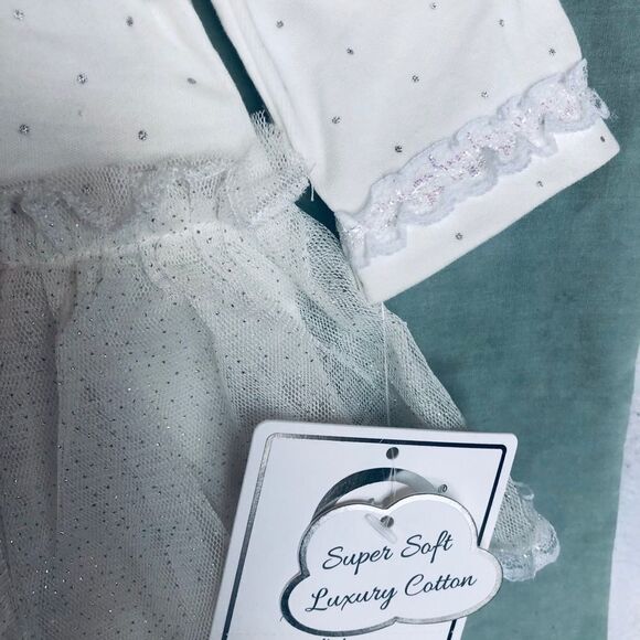 NWT Infant 3M Little Me Soft Luxury Cotton Dress - Picture 3 of 9